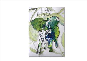 Stonebridge Designs - Greetings Card - ELEPHANT (HAPPY BIRTHDAY)