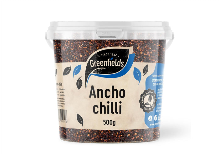 Greenfields - Ancho Chilli Powder (500g TUB, CATERING PACK)