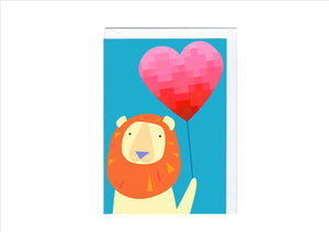 CARD - LION HEART