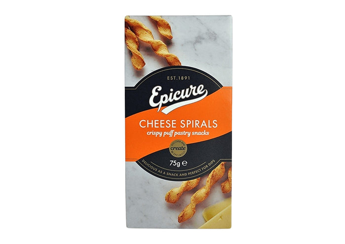 Epicure Cheese Spirals 75G