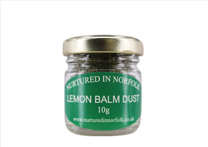 Nurtured in Norfolk - Lemon Balm Herb Powder (Dust) (10g) (Cut-off 12pm)
