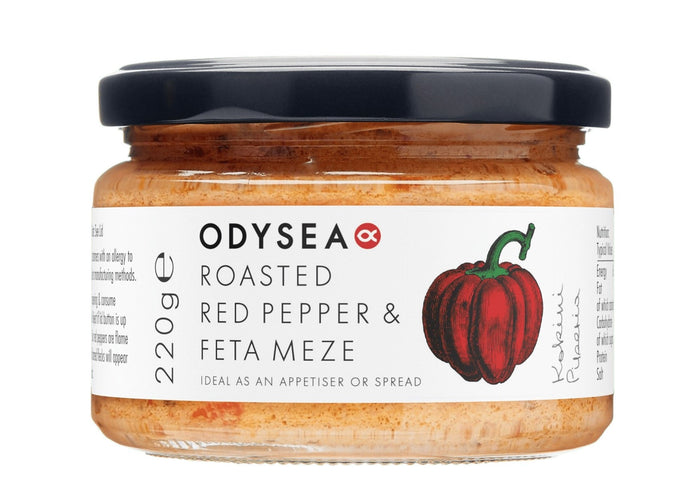 Odysea Roasted Red Pepper & Feta Meze (220g)