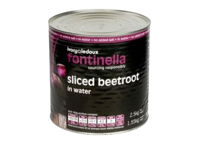 Fontinella Sliced Beetroor In Water (Catering 2.5Kg Tin)
