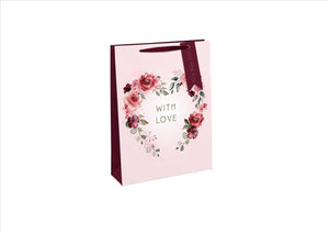 Small Gift Bag - With Love Floral (Each)