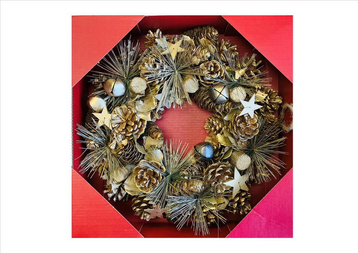 Christmas Wreath - Gold Star